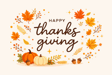 Autumn Holiday Greetings Card © MDMASUD