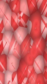 Red Diamond Patterned Blobs Gentle Movement Loop