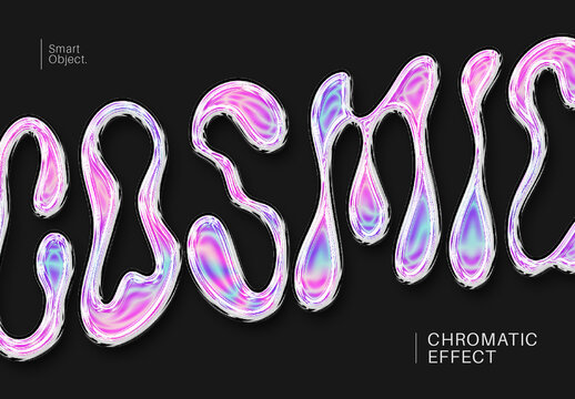 Chromatic Gloss Text Effect