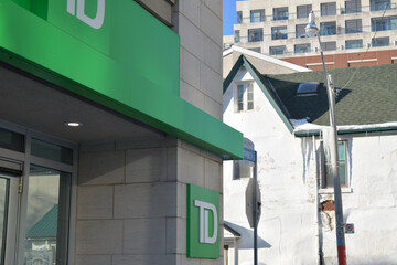 Fototapeta premium exterior of TD Canada Trust Branch at 1966 Yonge St, Toronto