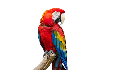 Obraz premium A colorful parrot perched on a branch