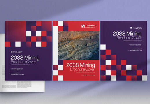 Modern Creative Brochure Cover Template for Annual Report Company Profile Document Front Page Layout