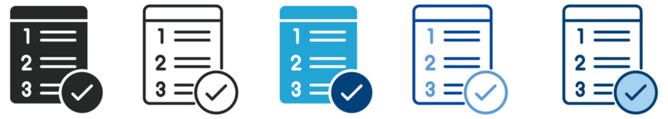 Priority icon set multi style icon set collection vector illustration