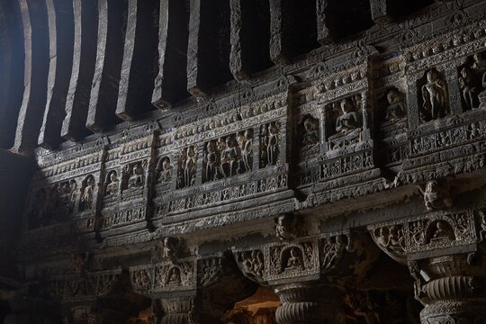 Cave 26 of Maharashtra's ancient Buddhist Ajanta Caves