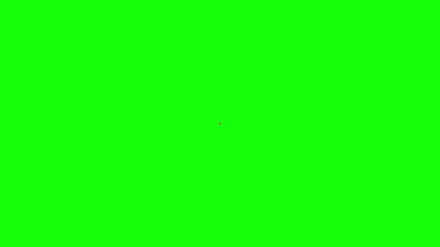 Dynamic Retro Comic Book Style Red Explosion Speech Bubble Pop Art Animation on Green Screen 4K HD