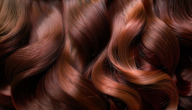 closeup silky brunette chestnut wavy wig hair swatch brown mahogany espresso shiny color dye tone samples chart beauty hairdresser beauty salon stylist weave hairstyle texture haircare campaign banner
