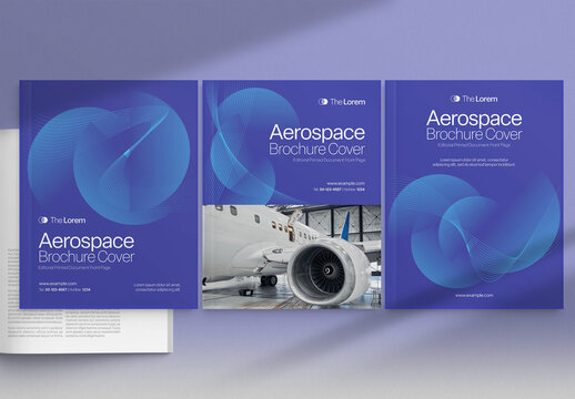 Brochure Cover Template in Multipurpose Corporate Style for Company Profile, Annual Report, Magazine