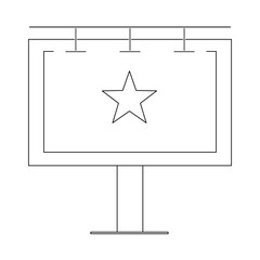 Modern Billboard Icon Set: Advertising, Promotion, Outdoor Marketing, Digital Display, Signboard, Poster, Urban Advertisement, Roadside Billboard, Large Display, Commercial Billboard.