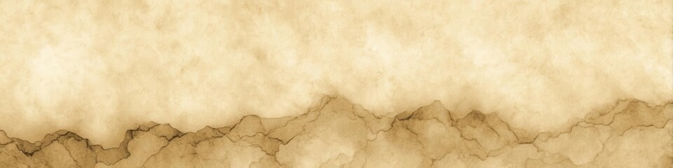 Vintage Paper Texture with Mountainous Ink Blotches