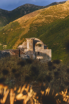 Ruins of Hajji Bendo Mosque in Borsh Castle