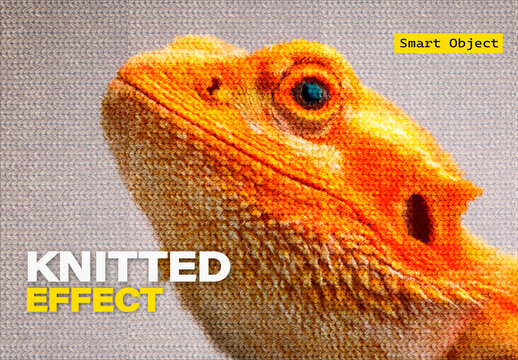 Wool Knitted Photo Effect