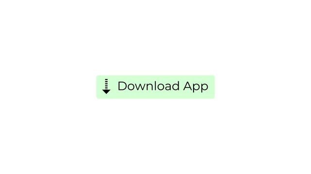 download app ui button animation with looping arrow for app store 4k.
