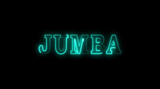 Zumba colored text. Laser vintage effect. Infinite loopable ,4 ti neon color , neon sign glowing against a black background 4k video.