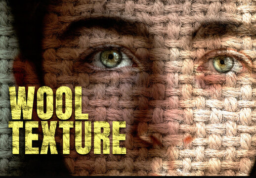 Woven Wool Texture Photo Effect