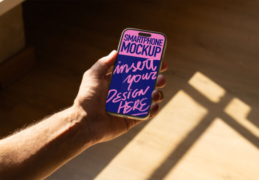 Mockup from real photo of Smartphone 