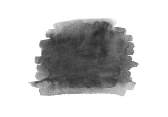 Abstract grey watercolor on white background. © nata777_7