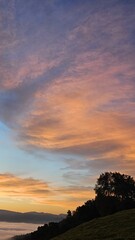 breathtaking view of a colorful springtime sunrise