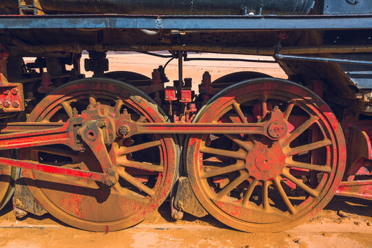 Middle East, Jordan, Wadi Rum desert. Desert Station Hejaz Railway
