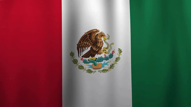 mexico, flag, mexican, waving, national, symbol, emblem, patriot, patriotism, country, banner, textile, fabric, cloth, wind, motion, cinematic, independence, celebration, history, culture, north, amer
