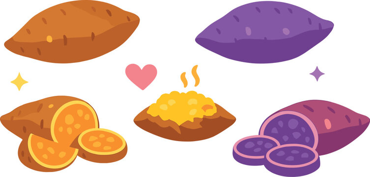 Sweet potatoes turn out to be surprisingly colorful and delightfully sweet