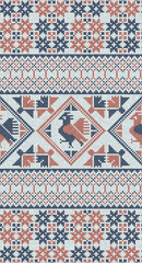 Scandinavian style seamless mosaic tiles pattern