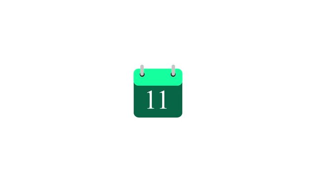 Simple Calendar Icon: A straightforward visual representation of a calendar day, designed with a minimalist style. Featuring a clean, crisp aesthetic