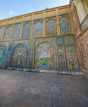 Former royal palace of Iranian Qajar dynasty known as Golestan Palace in Tehran, Iran.