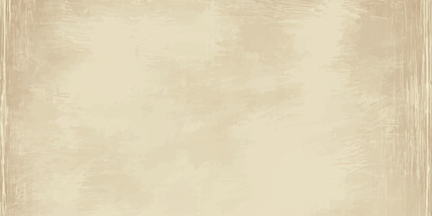 Fototapeta premium Vintage beige parchment paper background with distressed edges and weathered watercolor texture for rustic card design. brown, ancient, textured, dirty, wall, grungy, art, design, wallpaper