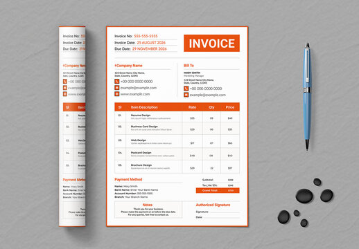 Invoice Template Layout
