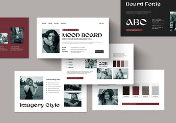 Creative Brand Mood Board Layout for Visual Identity