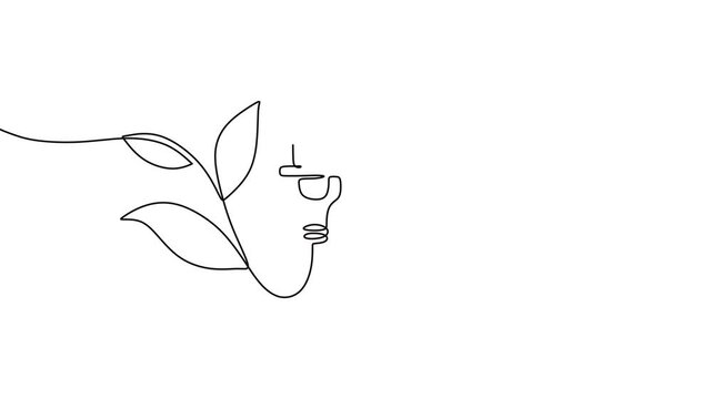 Environmental Innovation Plug Continuous Line Animation For Energy