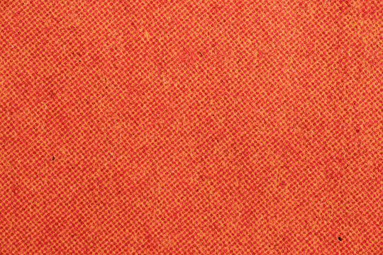 Orange Newspaper Halftone Dots Texture Background Macro Close-Up