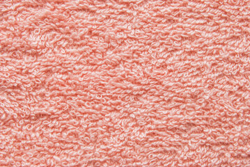 Pink towel fabric texture, fuzzy fabric texture as background