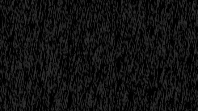 heavy rain falling on black background texture, cinematic rain drops falling animation for overlay