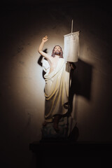 Fototapeta premium plaster statue of Jesus