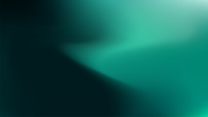 Obraz premium Gradient green abstract background with soft curve and smooth lighting. Sophisticated abstract mesh blur backdrop