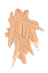 Foundation, concealer, face makeup smudge, smears isolated on white. Cosmetic liquid foundation or cream smudges, stroke. Contouring, Make up background. Foundation texture surface, bb, cc cream.  © Subbotina Anna