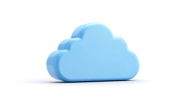 Cloud Computing Icon White Background