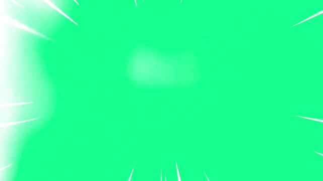 Speed Lines Frame Animation Green Screen Motion Graphics Effect, gradient white on green background