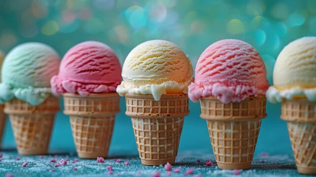 ice cream in a cone