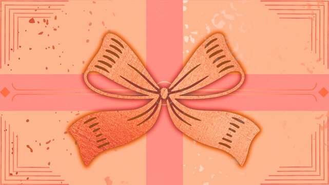 Happy Birthday Pink Red Greeting Card Slideshow Animation With Gift Box Reveal Graphic Resource