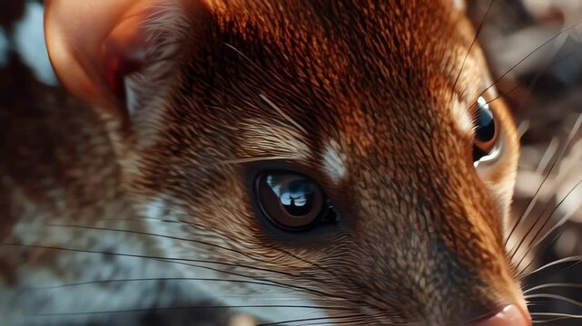 Cute Quoll Close-Up: Australian Wildlife