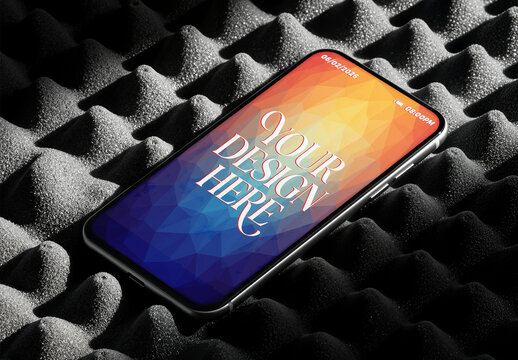 Smartphone Mockup Acoustic Foam