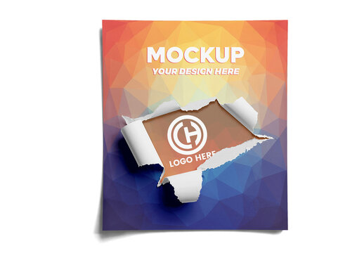 Torn Paper Hole Mockup
