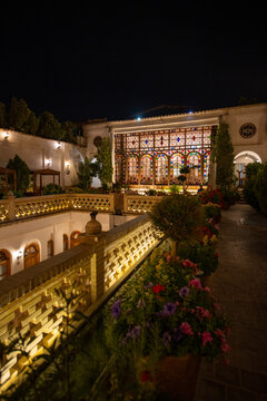 Beautiful retro architecture building in Isfahan, Iran.