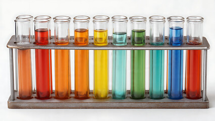 Test Tube Rack White Background