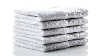 Towel Stack Folded White Background