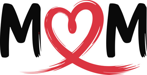 Artistic mom lettering icon, artistic mom lettering vector, creative mother typography design, mothers day text illustration, mother quote art design  © LOTIF