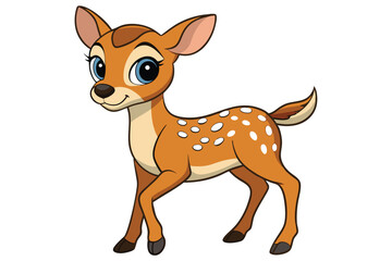 Obraz premium illustration of a cartoon deer