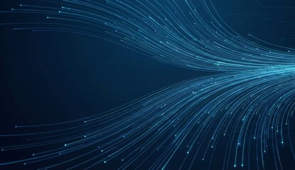 Abstract Data Flow Technology Background with Digital Lines